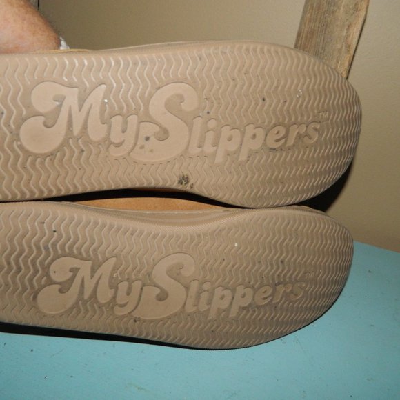 My Slippers My Pillow Men's Slippers Chestnut Suede Slip-On Clog Size 11 - Picture 5 of 6